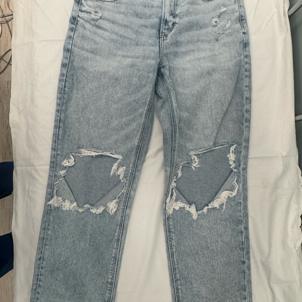 Distressed Light Blue Women's Jeans